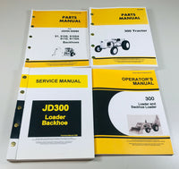SERVICE PARTS OPERATORS MANUAL SET FOR JOHN DEERE 300 TRACTOR LOADER BACKHOE-01.JPG