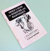 Clinton 1600 2500 4 CYCLE ENGINES OWNERS OPERATORS MANUAL BOOK MAINTENANCE