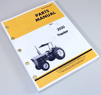 PARTS MANUAL FOR JOHN DEERE 2030 TRACTOR CATALOG ASSEMBLY EXPLODED VIEWS NUMBERS