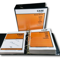 CASE 1270 TRACTOR SERVICE REPAIR MANUAL PARTS CATALOG TECHNICAL SHOP BOOK SET