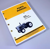 PARTS MANUAL FOR JOHN DEERE 3020 TO 123,000 TRACTOR CATALOG EXPLODED ASSEMBLY