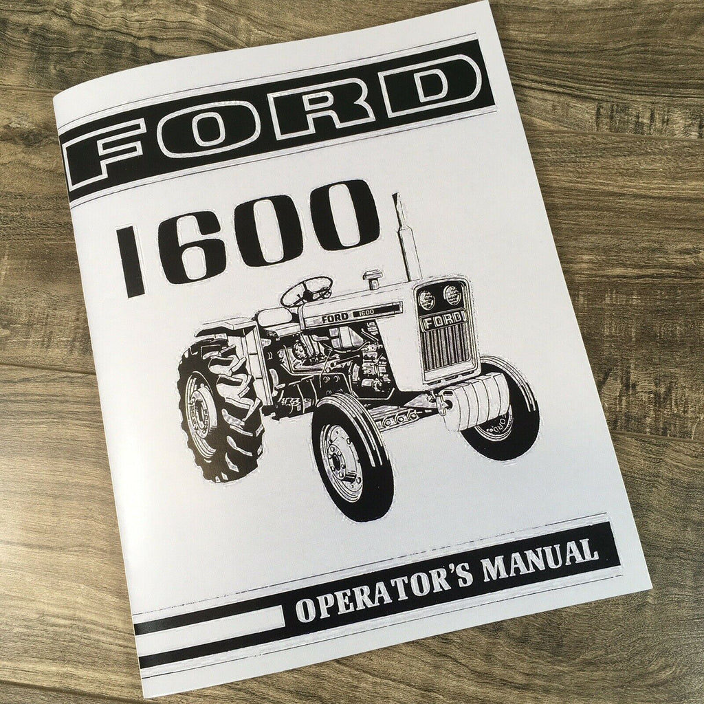 Ford 1600 Tractor 1976-78 Owner Operator's Manual Maintenance Book SE 3551 NEW