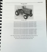 PARTS MANUAL FOR JOHN DEERE 180 LAWN GARDEN TRACTORS CATALOG ASSEMBLY BOOK