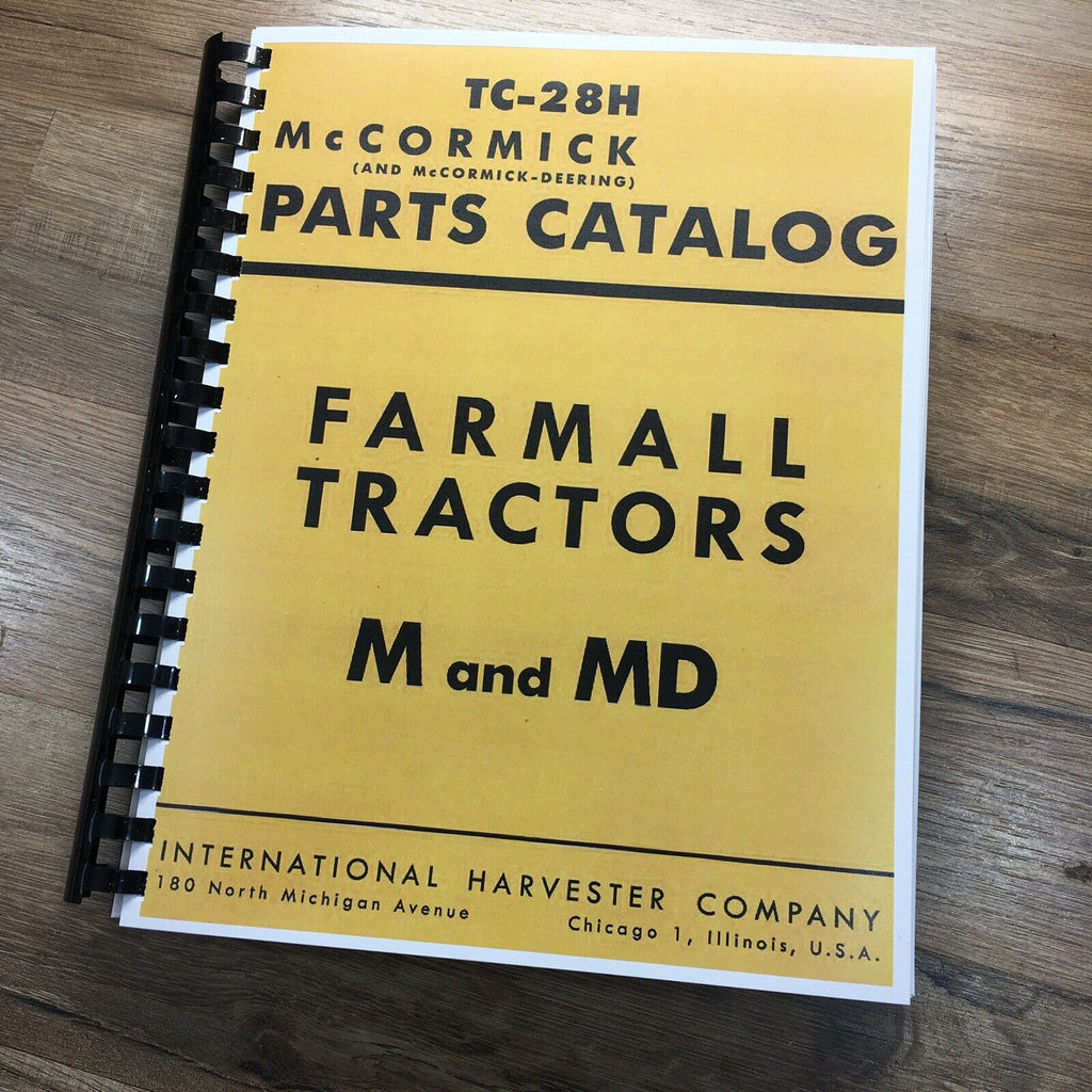 FARMALL INTERNATIONAL M MD TRACTOR PARTS MANUAL CATALOG BOOK SCHEMATIC ASSEMBLY