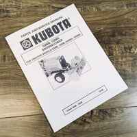 Kubota G2500 G2505 Snowblower Service Manual W Parts G3200 G4200 G5200 Tractor