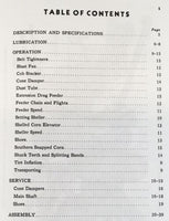 Parts Operators Service Manual Set For John Deere 71 Corn Sheller Owners Catalog