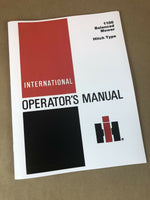 IH INTERNATIONAL 1100 SICKLE MOWER OPERATORS MANUAL OWNERS BOOK HITCH TRAIL BAR
