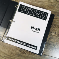FORD H-48 EXCAVATOR SERVICE MANUAL REPAIR SHOP TECHNICAL BOOK WORKSHOP TRACK HOE