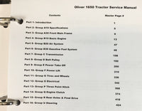 OLIVER 1650 TRACTOR SERVICE PARTS OPERATORS MANUAL SET REPAIR WORKSHOP SHOP BOOK
