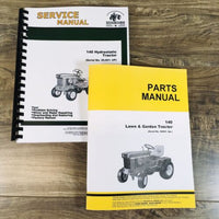Service Parts Manual Set For John Deere 140 Hydrostatic Tractor S/N 30001-Up