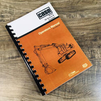 Case Drott 50 Series D 50D Crawler Excavator Operators Manual Owners Maintenance