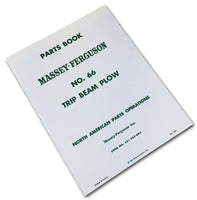 MASSEY FERGUSON NO. 66 TRIP BEAM PLOW PARTS MANUAL CATALOG SCHEMATIC BOOK MF
