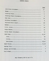 MASSEY FERGUSON NO. 61 LISTER 2 ROW PLANTER PARTS MANUAL CATALOG BOOK SCHEMATIC