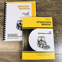 Service Operators Manual Set For John Deere 90 Skidsteer Loader Owners Repair