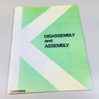 CUMMINS K KT (A)-1150 KTA ENGINE DISASSEMBLY and ASSEMBLY REBUILD MANUAL BOOK