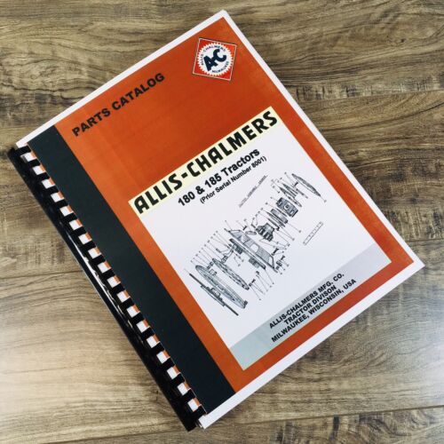 Allis Chalmers 180 185 Tractor Parts Manual Catalog Book Assembly Prior To 8001