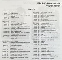 Service Manual For John Deere 24 Skidsteer Loader Repair Shop Technical Book