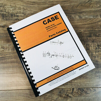 CASE W14H ARTICULATED LOADER PARTS MANUAL CATALOG BOOK S/N PRIOR TO 9119672