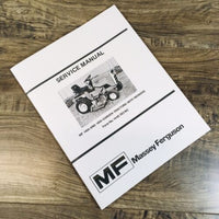 Massey Ferguson Mf 1450 & 1650 Garden Tractors W/ Mowers Service Manual Repair