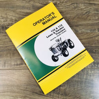 Operators Manual For John Deere 110 112 Lawn & Garden Tractors S/N 100001-130000