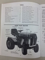 WHITE YARD BOSS GT-1050 GT-1600 GARDEN TRACTOR PARTS OWNERS MAINTENANCE MANUAL