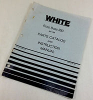 WHITE ROTO BOSS 300 FRONT TINE TILLER PARTS CATALOG INSTRUCTION OPERATORS MANUAL