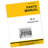 Parts Manual For John Deere Rs Plain Grain Drill Planter Catalog Seed Grain