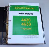 SERVICE MANUAL SET FOR JOHN DEERE 4630 TRACTOR REPAIR PARTS CATALOG SHOP 1645pg