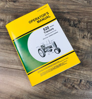 OPERATORS MANUAL FOR JOHN DEERE 520 TRACTOR OWNERS GAS ALL-FUEL INSTRUCTION Serial No.  5200000-5208099