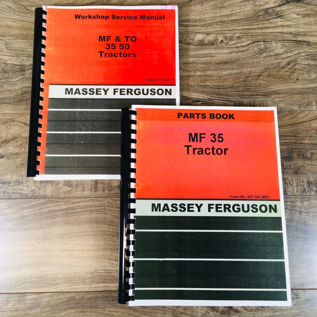 LOT MASSEY FERGUSON 35 TRACTOR PARTS CATALOG SERVICE REPAIR MANUAL SHOP BOOK