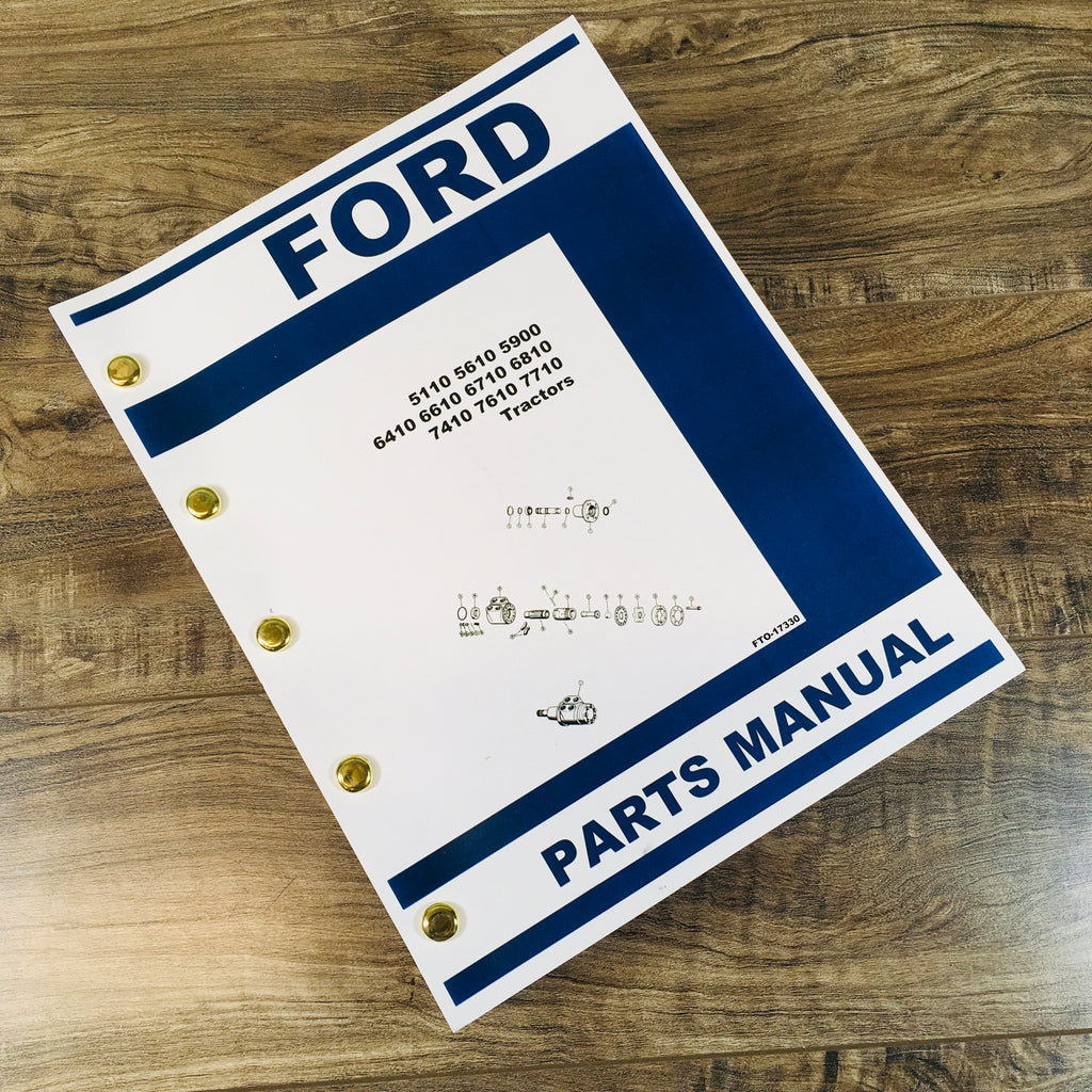 FORD TRACTOR 5610 6610 6710 7610 7710 7910  PARTS MANUAL CATALOG NUMBERS