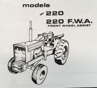 ALLIS CHALMERS 220 220 FWA TRACTOR PARTS MANUAL CATALOG EXPLODED VIEWS ASSEMBLY