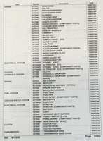 KUBOTA B1550E TRACTOR PARTS ASSEMBLY MANUAL CATALOG EXPLODED VIEWS NUMBERS