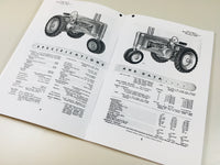 SERVICE MANUAL SET FOR JOHN D A AO AH AN AR AW TRACTOR PARTS OPERATOR OWNERS S/N 648000-UP