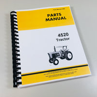 PARTS MANUAL FOR JOHN DEERE 4520 TRACTOR CATALOG ASSEMBLY EXPLODED VIEWS