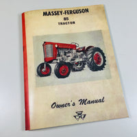 MASSEY FERGUSON 85 TRACTOR OPERATORS OWNERS MANUAL MF GAS MAINTENANCE CARBURETOR