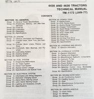 Service Manual For John Deere 4430 Tractor Repair Technical S/N 33109-UP JD
