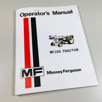 MASSEY FERGUSON MF 180 TRACTOR OWNERS OPERATORS MANUAL BOOK MAINTENANCE