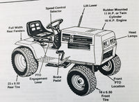 YARD-MAN 11 & 16 HP GARDEN TRACTOR OPERATORS OWNERS PARTS LIST ASSEMBLY MANUAL