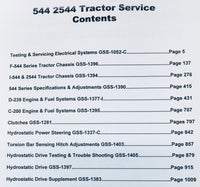 FARMALL INTERNATIONAL 544 2544 TRACTOR SERVICE REPAIR MANUAL PARTS CATALOG SHOP SET