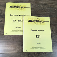 MUSTANG 921 SKID STEER SERVICE REPAIR MANUAL TECHNICAL SHOP BOOK SET