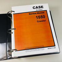 CASE 1550 CRAWLER DOZER SERVICE TECHNICAL MANUAL REPAIR SHOP IN BINDER
