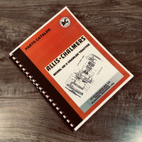 ALLIS CHALMERS MODEL HD5 HD 5 CRAWLER TRACTOR PARTS MANUAL CATALOG EXPLODED VIEWS ASSEMBLY