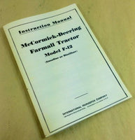 MCCORMICK-DEEREING FARMALL F-12 TRACTOR INSTRUCTION MANUAL OPERATORS OWNERS-01.JPG