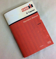 JI CASE D TRACTOR OPERATORS OWNERS MANUAL DC-3 DC-4 DS D DO SERIES OPERATION-01.JPG