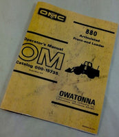 OMC Mustang 880 FRONT-END LOADER OM OPERATORS MANUAL OWATONNA WHEEL SERVICE