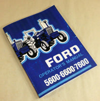 FORD 5600 6600 7600 TRACTOR OPERATORS OWNERS MANUAL INCLUDES SUPPLEMENT INSIDE