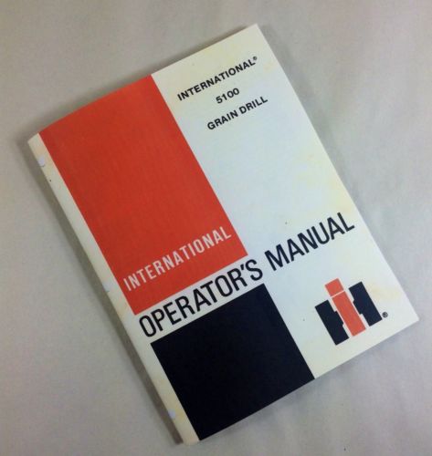 INTERNATIONAL 5100 GRAIN DRILL OPERATORS OWNERS MANUAL OPERATION MAINTENANCE-01.JPG