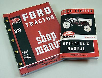 LOT FORD 8N TRACTOR SHOP MANUAL OWNERS OPERATORS SERVICE REPAIR TECHNICAL NEW-01.JPG