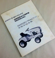 NEW HOLLAND SPERRY S-12 S-14 S-16 GARDEN TRACTOR OPERATORS OWNERS MANUAL FORD